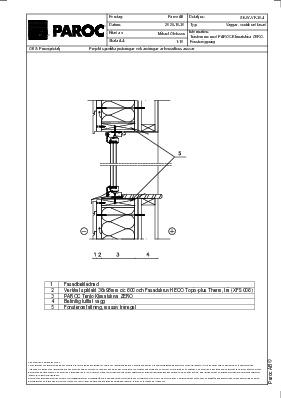 Ventilerade ytterväggar, träregelstomme med PAROC ZEROfix, fönster. (SE-W-VF-30-4)