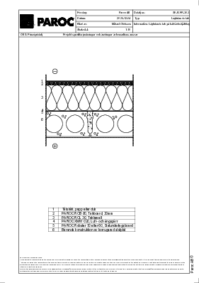 Låglutande tak, Håldäcksbjälklag, lamellösning (SE-R-FR-30-3)