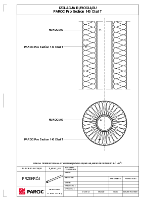 Izolacja rurociągu - Paroc Pro Section 140 Clad