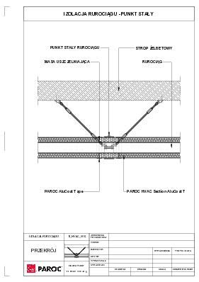 Izolacja rurociągu - Punkt stały