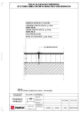 Izolacja dachu betonowego z płytami lamellowymi w obiektach ogrzewanych