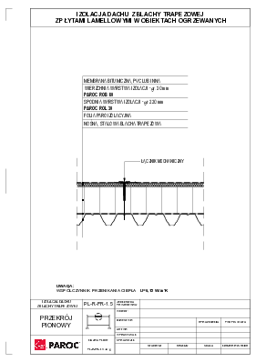 Izolacja dachu z blachy trapezowej z płytami lamellowymi w obiektach ogrzewanych