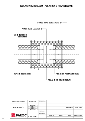 Izolacja rurociągu - Połączenie kołnierzowe