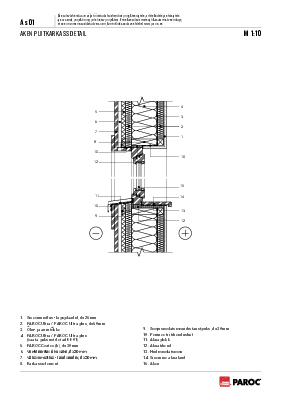 AS-01 Aken puitkarkass detail