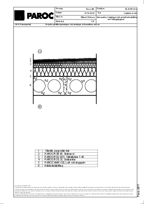 Låglutande tak, Håldäcksbjälklag med falluppbyggnad (SE-R-FR-30-5)