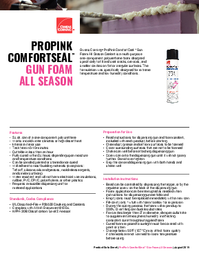 ProPink ComfortSeal™ Gun Foam Cleaner