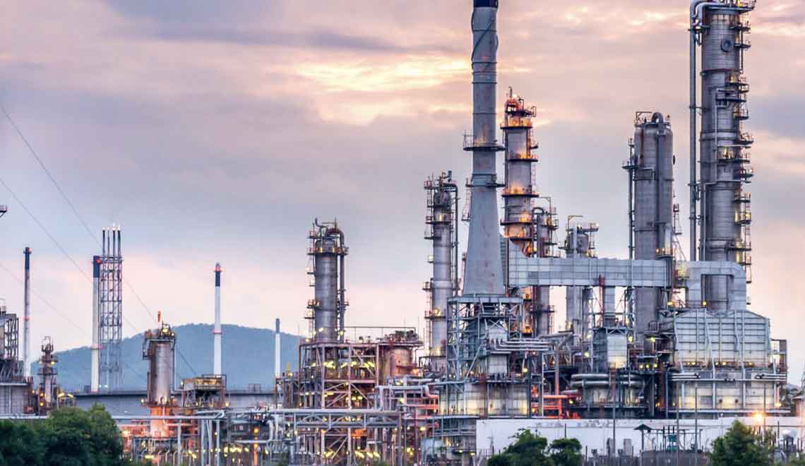 factory smoke stacks